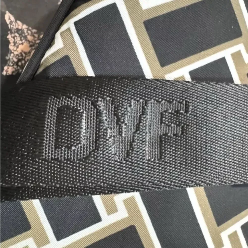 Diane Von Furstenberg Bag Black Print Utility Crossbody